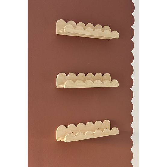 Polica WAVE - naravna