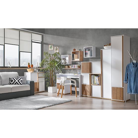 Police čtverec Evado - ořech