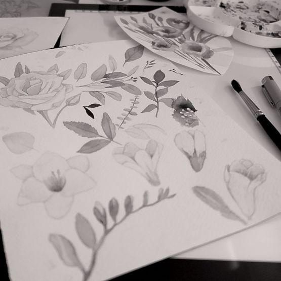 Blazina z ušesi Nočno cvetje