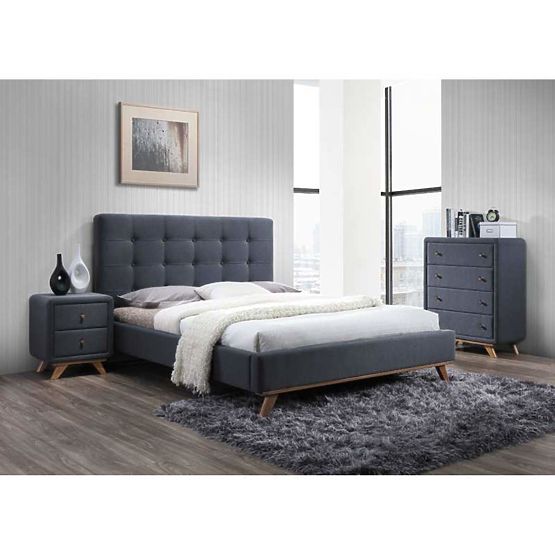 Postel MELISSA 160x200cm šedá