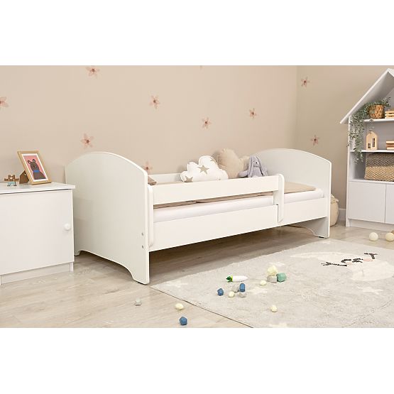 Otroška postelja Ourbaby z pregrado - bela