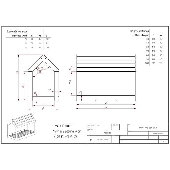 Montessori Hišica postelja Chris