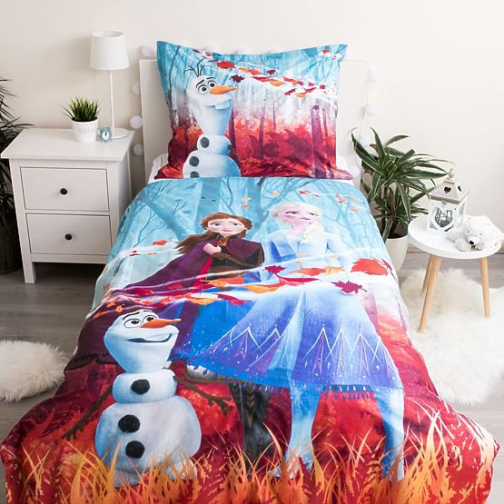 Posteljnina Frozen - sestre 140 x 200 cm + 70 x 90 cm