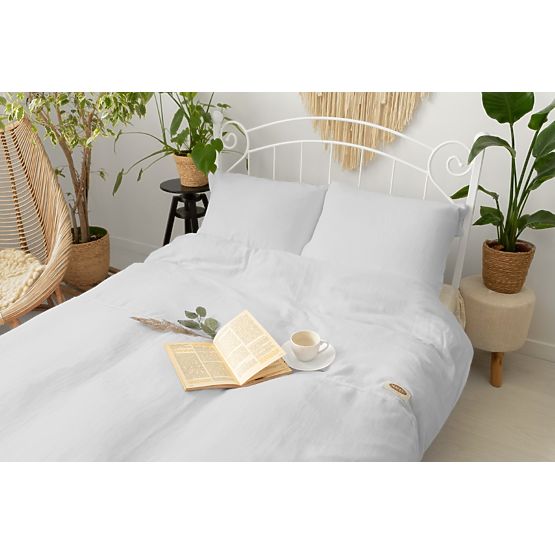 Posteljnina iz muslina 140x200 cm + 70x90 cm svetlo siva