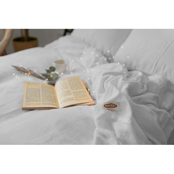 Posteljnina iz muslina 140x200 cm + 70x90 cm svetlo siva