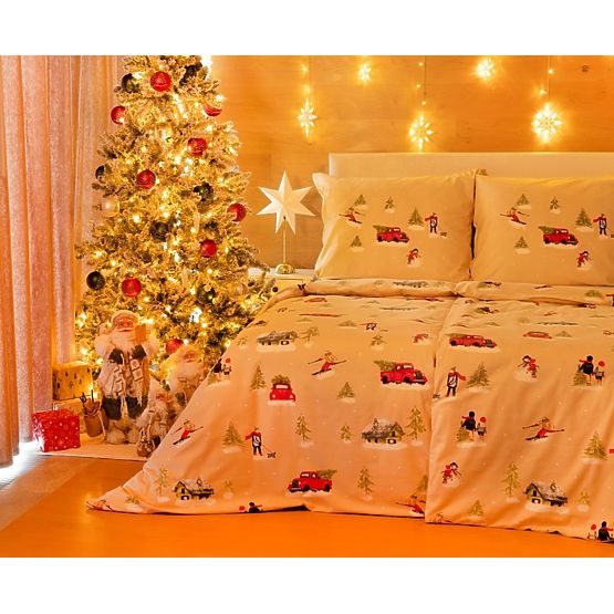 Posteljnina Magic winter 140x200 cm + 70x90 cm