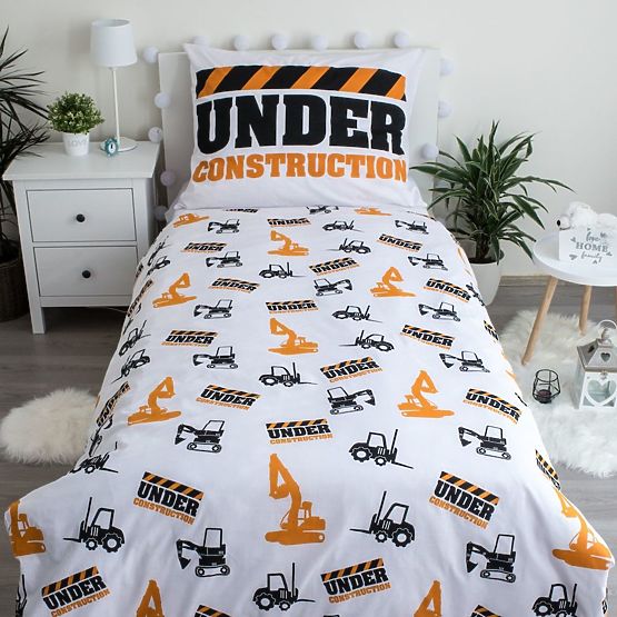 Posteljnina s svetlečim učinkom Bagr 140 x 200 cm + 70 x 90 cm