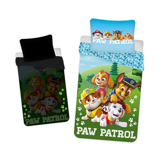 Posteljnina s svetlečim učinkom Paw Patrol 140 x 200 cm + 70 x 90 cm