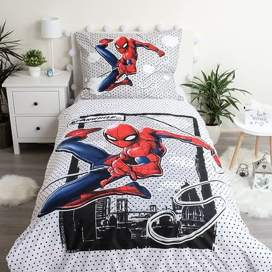 Posteljnina s svetlečim učinkom Spider-man 140 x 200 cm + 70 x 90 cm