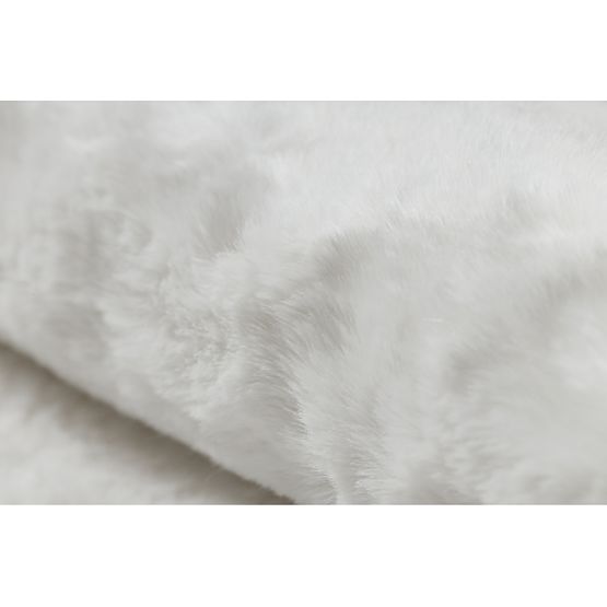 Pralna preproga SHAPE 3105 Srce Shaggy - slonokoščena plišasta, proti zdrsu