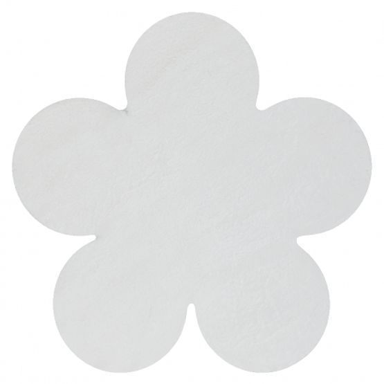 Pralna preproga SHAPE 3106 Cvet Shaggy - slonokoščena plišasta, protizdrsna