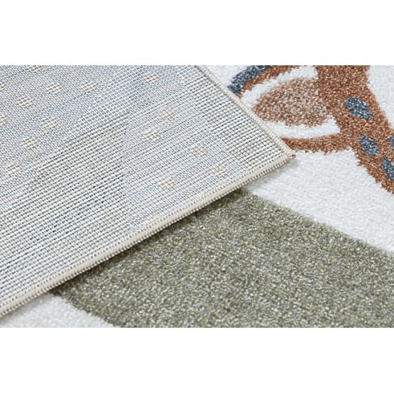 Preproga BONO 8426 Jungle, divje živali kremna / temno zlata