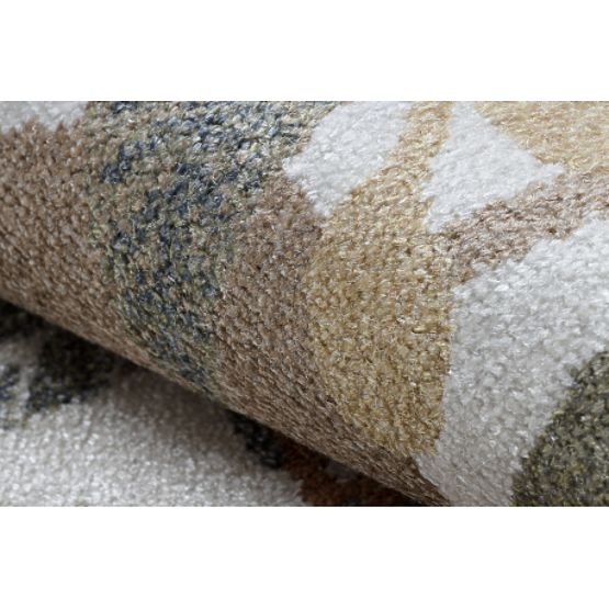 Preproga BONO 8426 krog Jungle, divje živali kremna / temno zlata