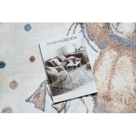 Preproga BONO 9614 Medved, baloni smetana / svetlo siva