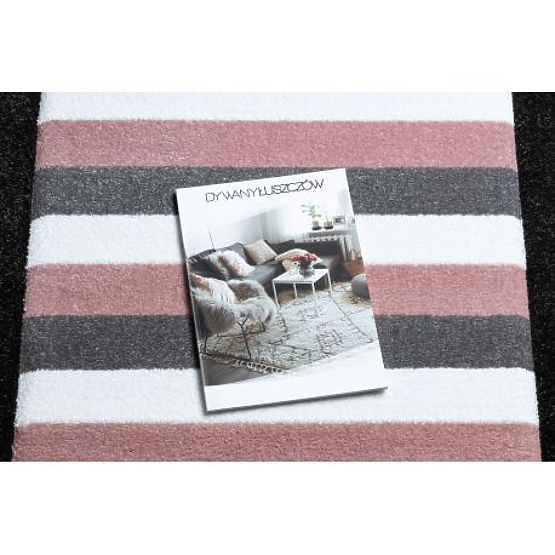 Preproga PETIT MALÝ, SRCE, ZVEZDE, roza