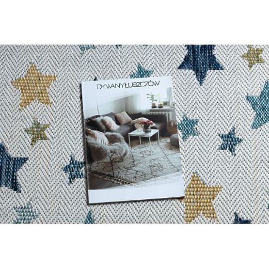 Preproga SISAL COOPER Zvezde 22260 ecru / temno modra