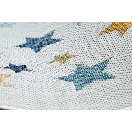 Preproga SISAL COOPER Zvezde 22260 ecru / temno modra