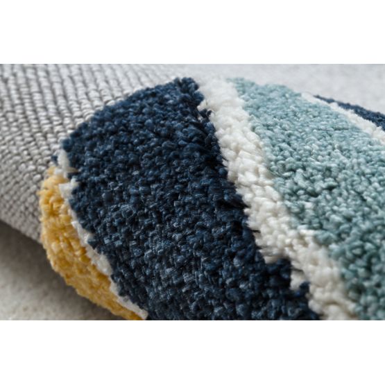 Preproga YOYO GD50 sivo / bela - Medvedek za otroke, strukturna, senzorične resice