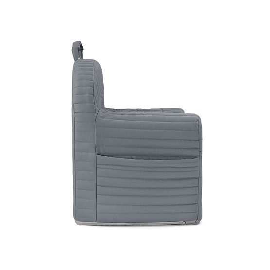 Prešiti otroški stol s črtami - grafit