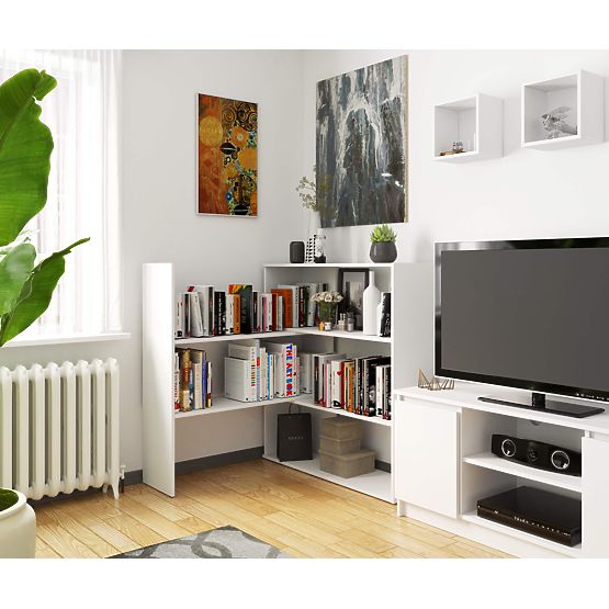 Prilagodljiva polica mini TWIST - bela