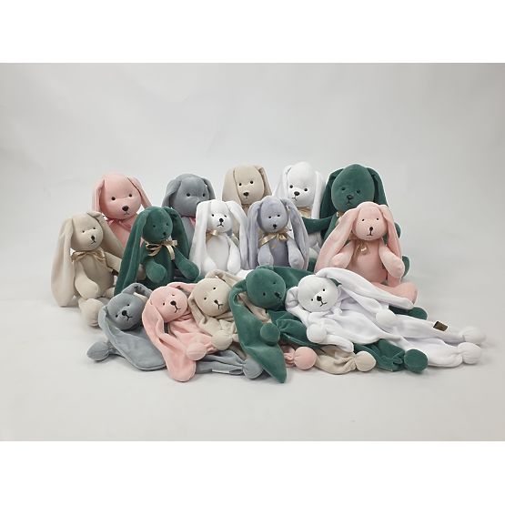 Priponka za zajčke - bela