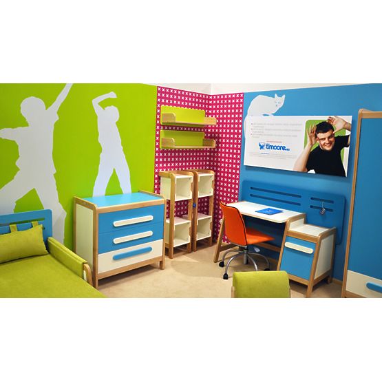 Psací stůl a skříňka Simple