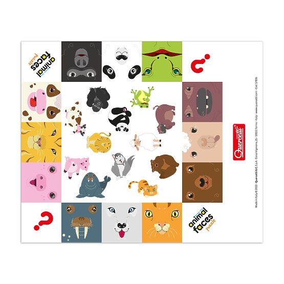 Quercetti Puzzle Živalski obrazi