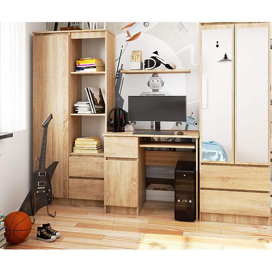 RAČUNALNIŠKA MIZA 90 cm PIXEL LEVA PK SONOMA