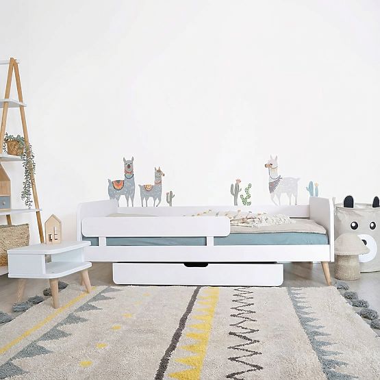 Rastoča postelja Nell 2v1 - bela