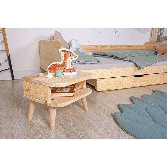 Rastoča postelja Nell 2v1 - naravna