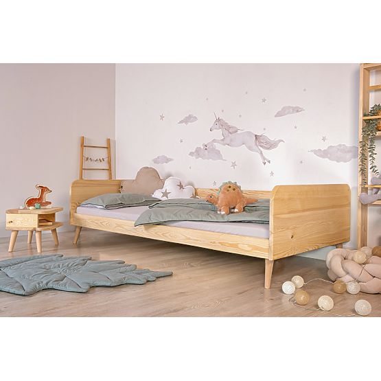 Rastoča postelja Nell 2v1 - naravna