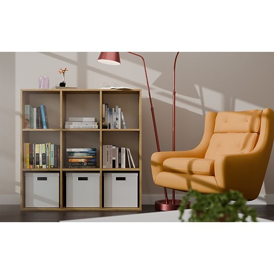 REGAL MALAX 3x3 H HRAST ARTISAN S TRDNIM HDF ZADNJIM PANELI 110x110 CM