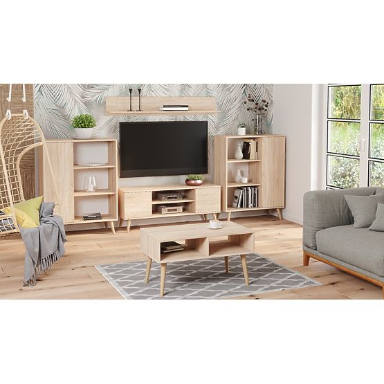 Regal omara Fondi hrast sonoma, skandinavski