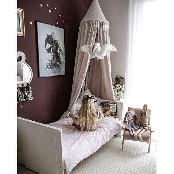 Retro otroški stol Velur - roza