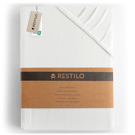 Rjuha AMBER barva bela klasični stil material jersey 80-90x200 DecoKing