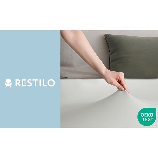 Rjuha AMBER barva bela klasični stil material jersey 80-90x200 DecoKing
