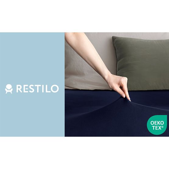 Rjuha AMBER mornarsko modra klasični stil material jersey 220-240x220 DecoKing