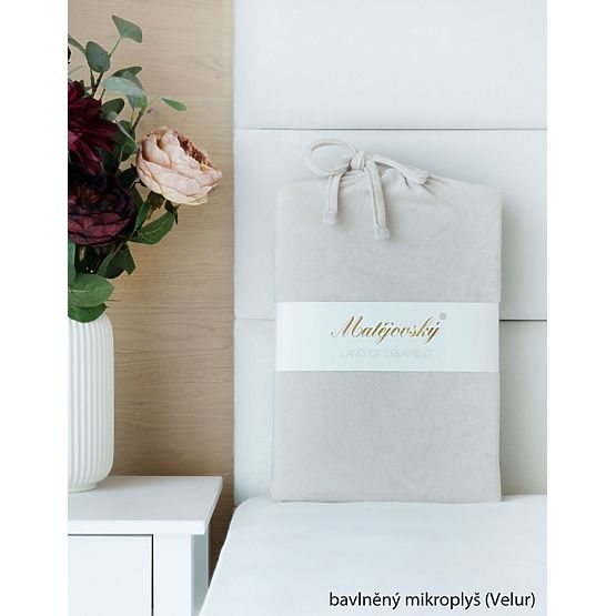 Rjuha iz bombažnega mikropliša - natur