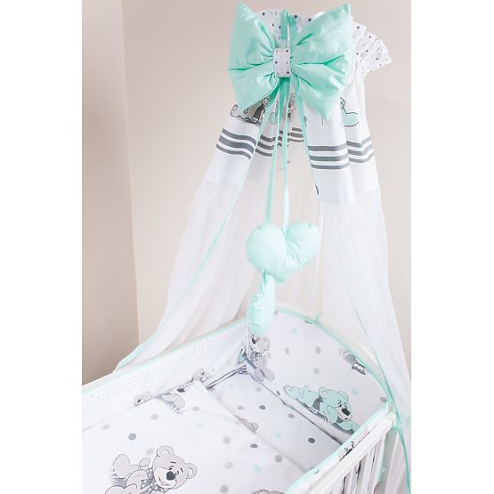 Sada povlečení do postýlky 120x90 cm Snílek zelená