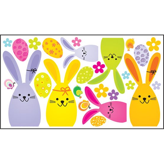 Samolepící dekorace na okno - Velikonoce