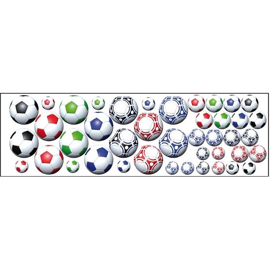 Samolepky na zeď Fotbalové míče