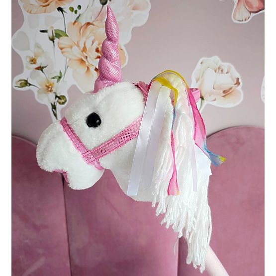 Samorog na palici Bianco Hobby Horse