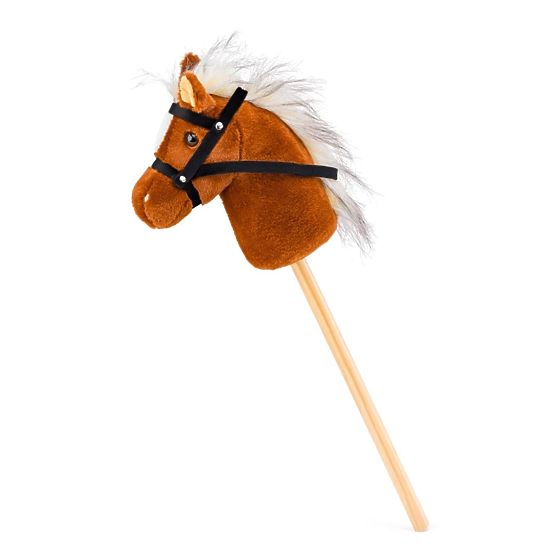 Scarlet Konjiček na palici Hobby Horse - svetlo rjav