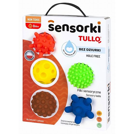 Senzorične žogice - 5 žogic brez odprtin