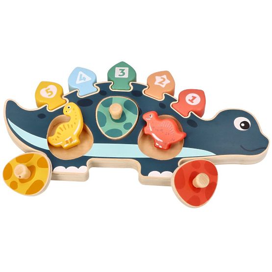 Sestavljanka mama dinozavra s številkami