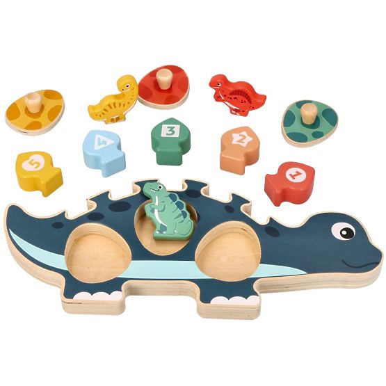 Sestavljanka mama dinozavra s številkami