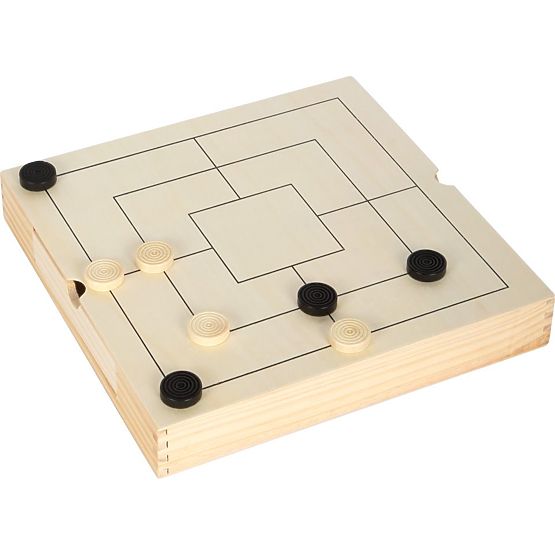 Set lesenih iger 3 v 1 - Šah, Dama, Mlin