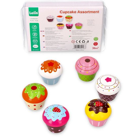 Set lesenih muffinov