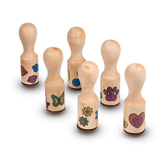 Set lesenih znamk Melissa & Doug - 6 kosov