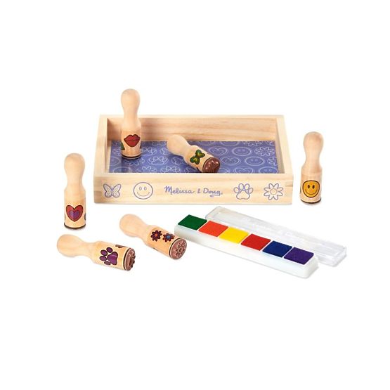 Set lesenih znamk Melissa & Doug - 6 kosov